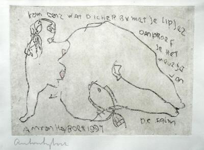~ Vrouw met salm (40x54) ~ ~ Vrouw met salm (40x54) ~
