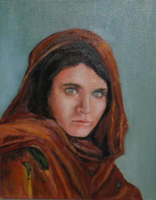 portret: Afghaanse vrouw portret: Afghaanse vrouw