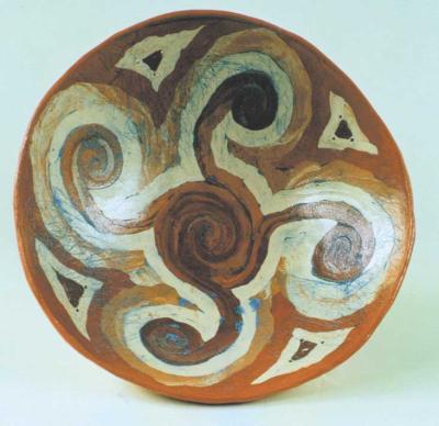 schaal / terracotta ingelegd schaal / terracotta ingelegd