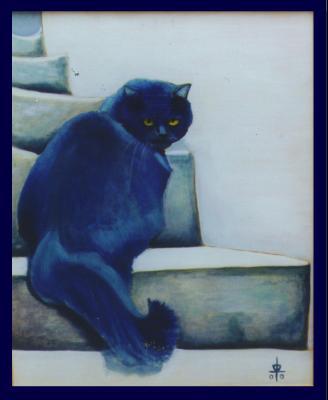 Blauwe kat Blauwe kat