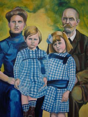 Portret van een familie Portret van een familie