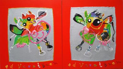 Koe links koe rechts rood Koe links koe rechts rood
