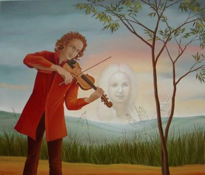 de rode violist de rode violist