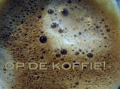 op de koffie op de koffie