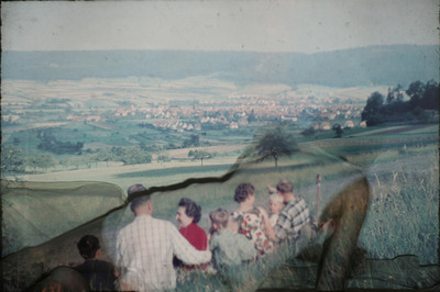 Blick auf Veckerhagen 1958/ me Blick auf Veckerhagen 1958/ me