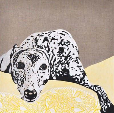 Athena - Portrait of a Greyhound 1 Athena - Portrait of a Greyhound 1