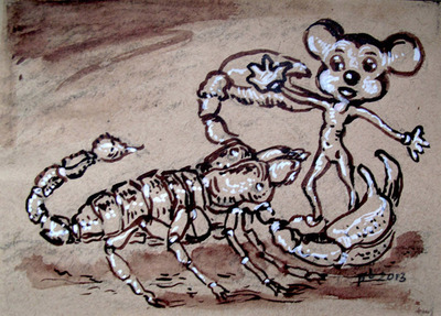 -Mickey and Scorpioen- -Mickey and Scorpioen-