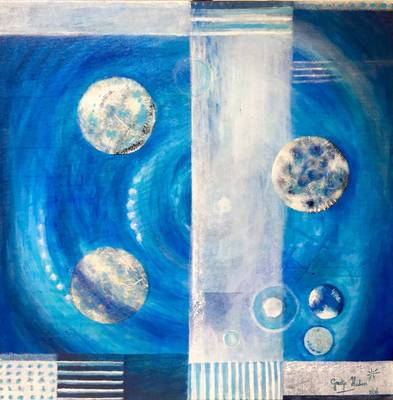 Beweging in blauw Beweging in blauw