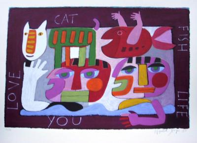 Love You Life, Cat, Fish Love You Life, Cat, Fish