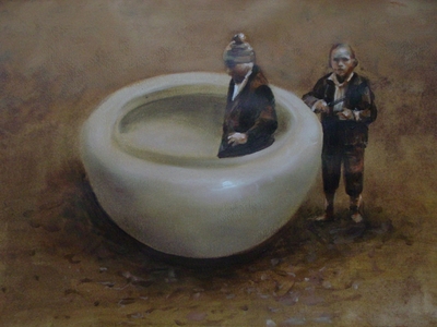 Hard Labour - Bowl and two boys Hard Labour - Bowl and two boys