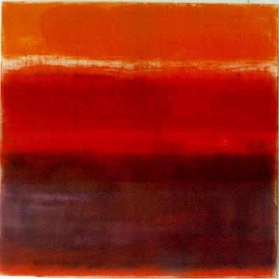 landschap - oranje/rood/paars landschap - oranje/rood/paars