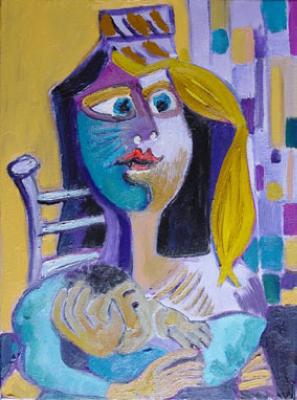 vrouw met kind I vrouw met kind I