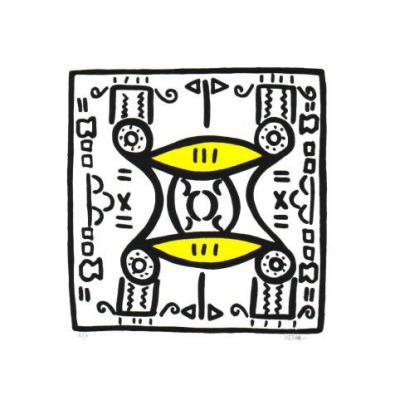 Zeefdruk Henk de Bouter DUBBELE AUTO Zeefdruk Henk de Bouter DUBBELE AUTO