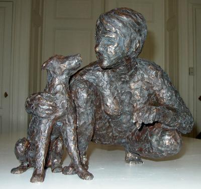 Vrouw met hond Vrouw met hond