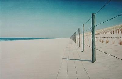 strand en prikkeldraad strand en prikkeldraad