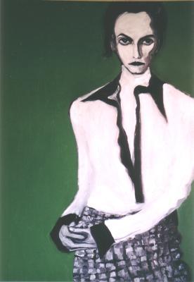 Vrouw groen Vrouw groen