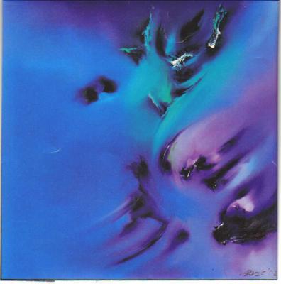 Purple on petrol Purple on petrol